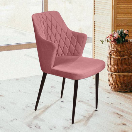 Стул HUNT (ROSE VL 34, BK, VD)